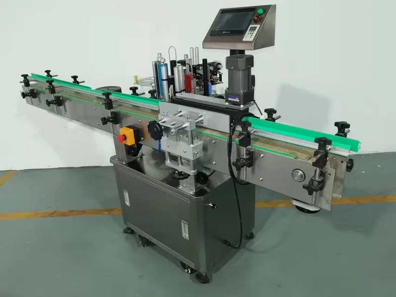 Company-owned photo of fjy-200 round bottle labeling machine-02, catalog view 076.