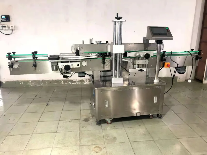 Company-owned photo of fsy-2800 multifunction double side round bottle labeling machine view-01, catalog view 080.