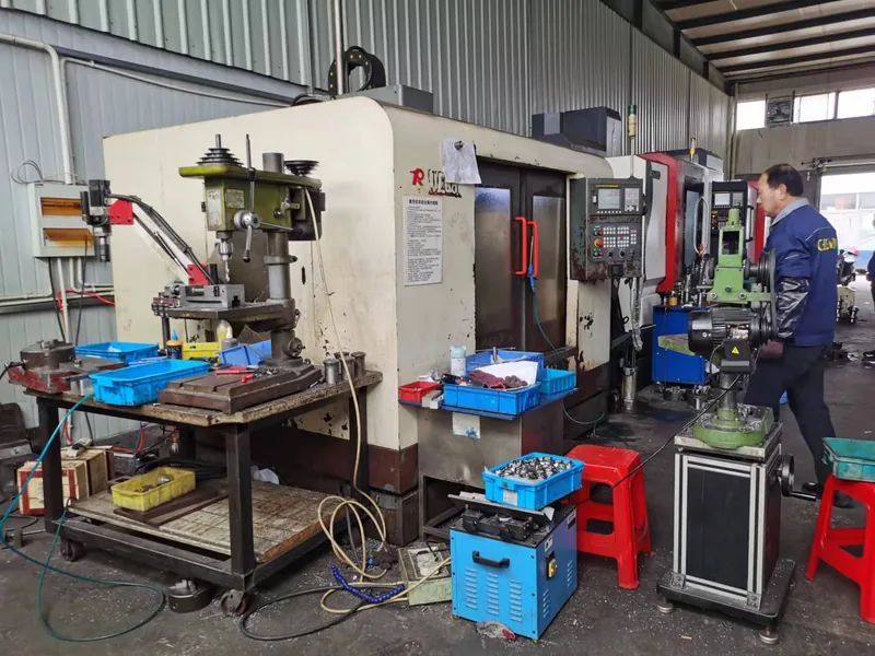 Company-owned photo of labeling machine factory cnc technician machining components-01, catalog view 017.