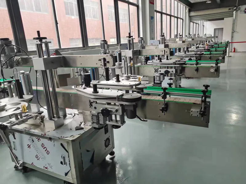 Company-owned photo of labeling machine factory round bottle labeling machines display-01, catalog view 016.
